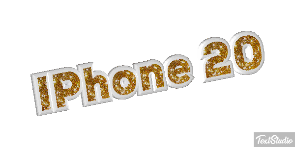 IPhone 20 Efeito do texto