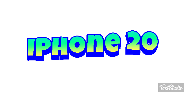IPhone 20 Efeito do texto