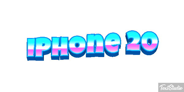IPhone 20 Efeito do texto