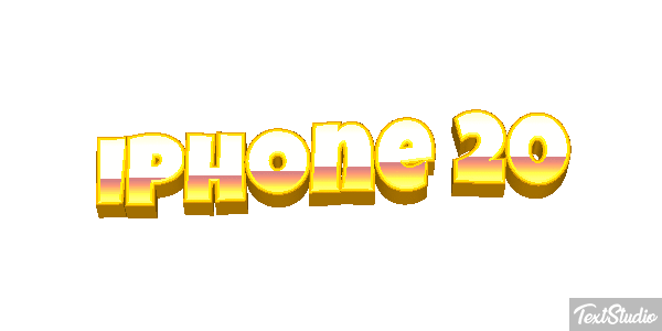 IPhone 20 Efeito do texto