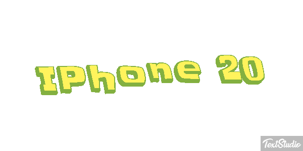 IPhone 20 Efeito do texto