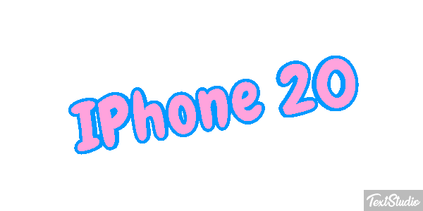 IPhone 20 Efeito do texto