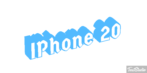IPhone 20 Efeito do texto