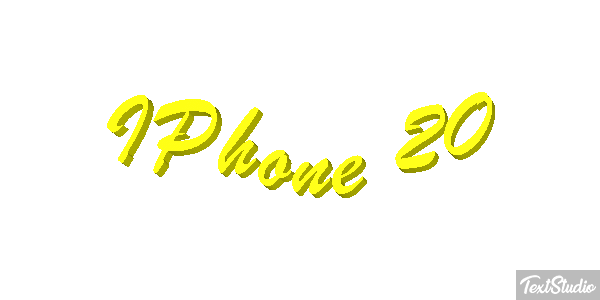 IPhone 20 Efeito do texto