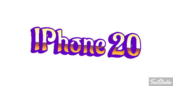 IPhone 20 Efeito do texto