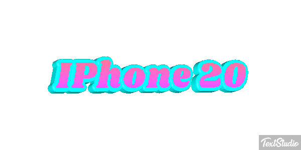 IPhone 20 Efeito do texto