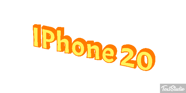 IPhone 20 Efeito do texto