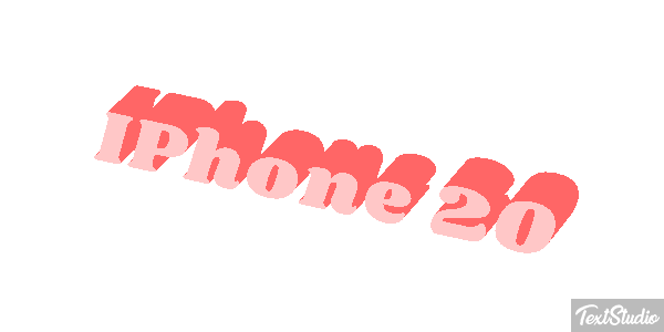 IPhone 20 Efeito do texto