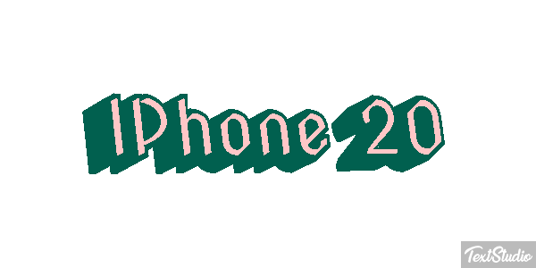 IPhone 20 Efeito do texto