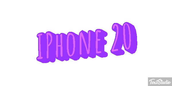 IPhone 20 Efeito do texto