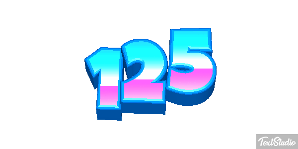 125 Text effect