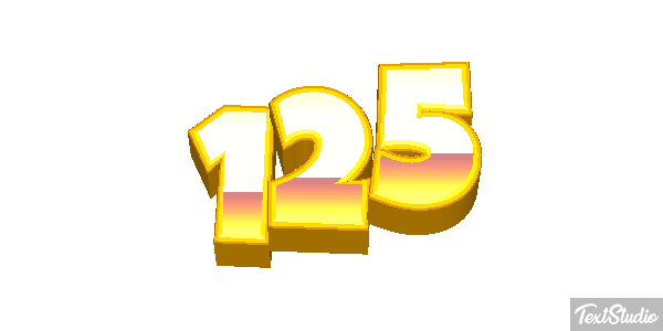 125 Text effect