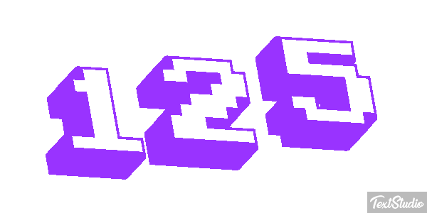 125 Text effect