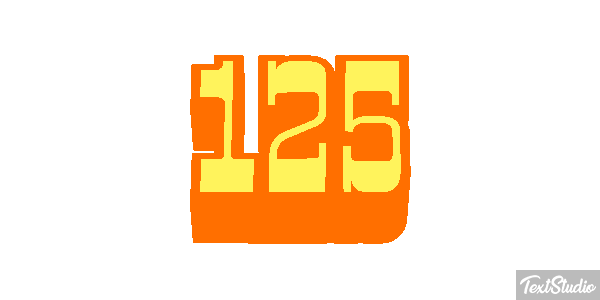 125 Text effect
