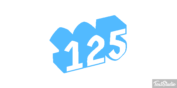 125 Text effect