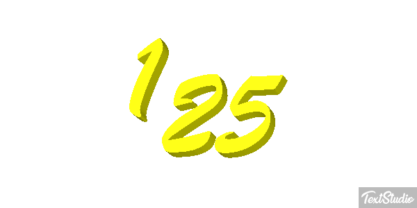 125 Text effect