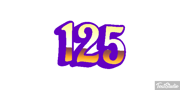 125 Text effect