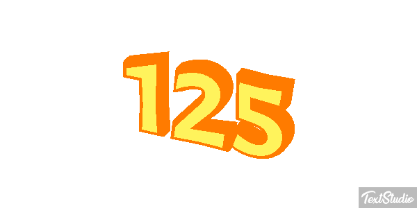 125 Text effect