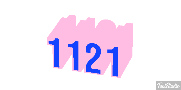 1121 Text effect