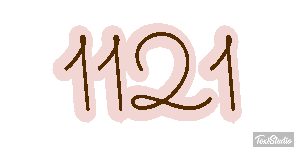 1121 Text effect