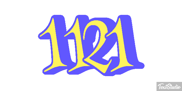 1121 Text effect