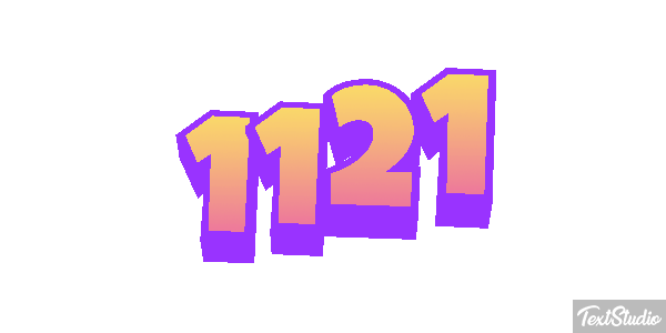 1121 Text effect