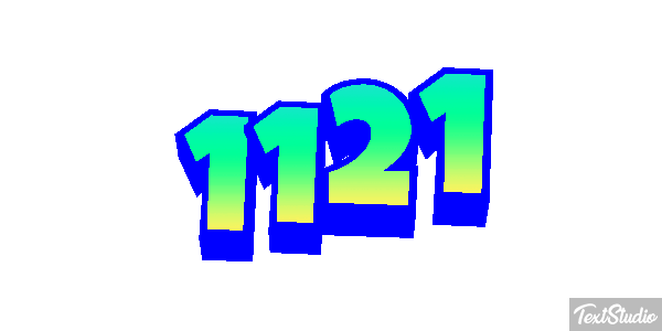 1121 Text effect