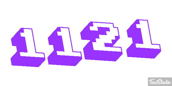 1121 Text effect