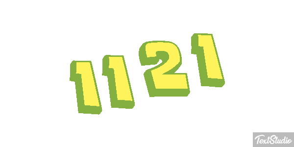 1121 Text effect