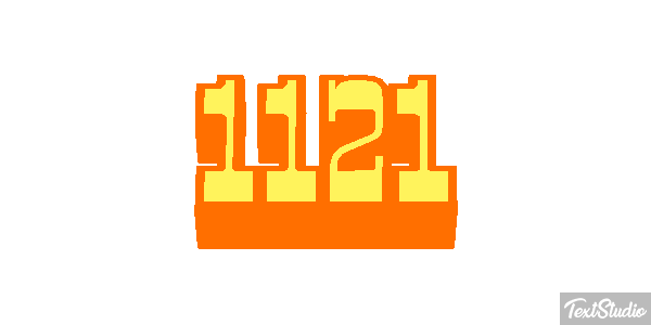 1121 Text effect