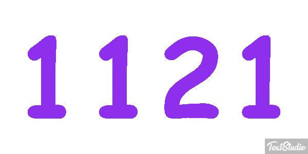 1121 Text effect