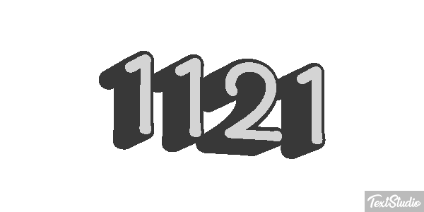 1121 Text effect
