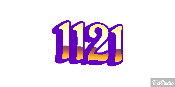 1121 Text effect