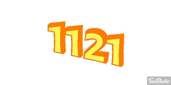 1121 Text effect