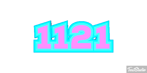 1121 Text effect