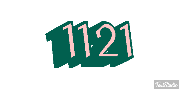 1121 Text effect