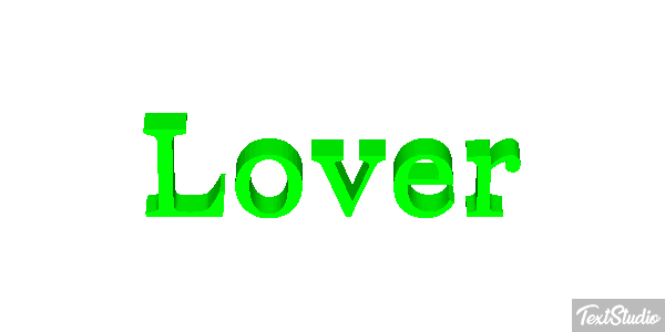 Lover Text effect
