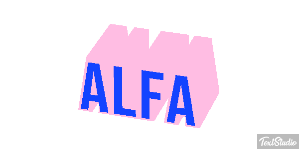 Alfa Text effect