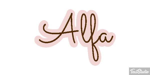 Alfa Text effect