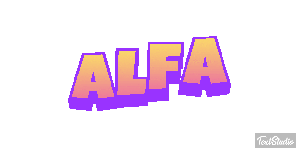 Alfa Text effect