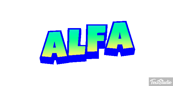 Alfa Text effect