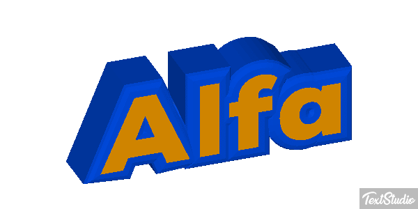 Alfa Text effect