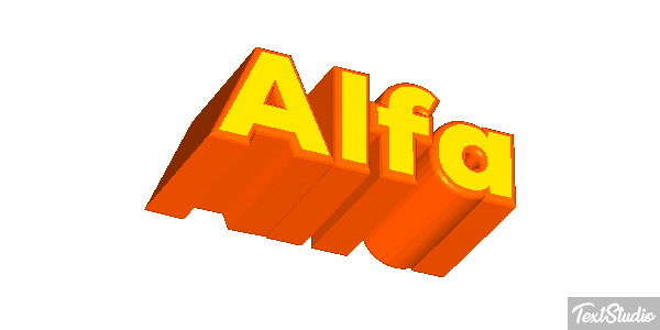 Alfa Text effect