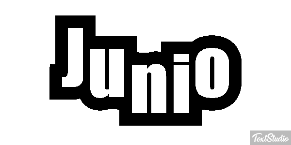 Junio Efecto de texto