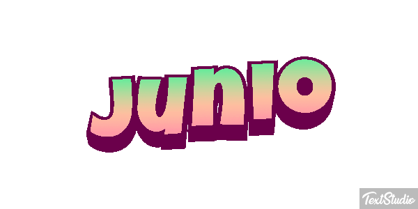 Junio Efecto de texto