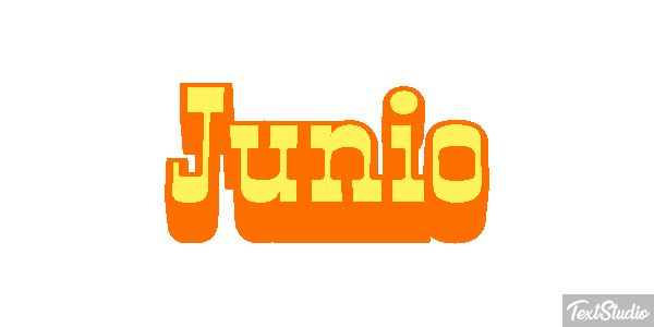 Junio Efecto de texto