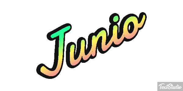 Junio Efecto de texto