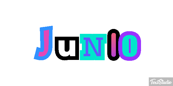 Junio Efecto de texto