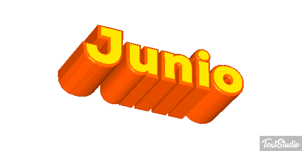 Junio Efecto de texto