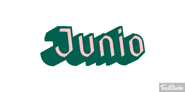 Junio Efecto de texto